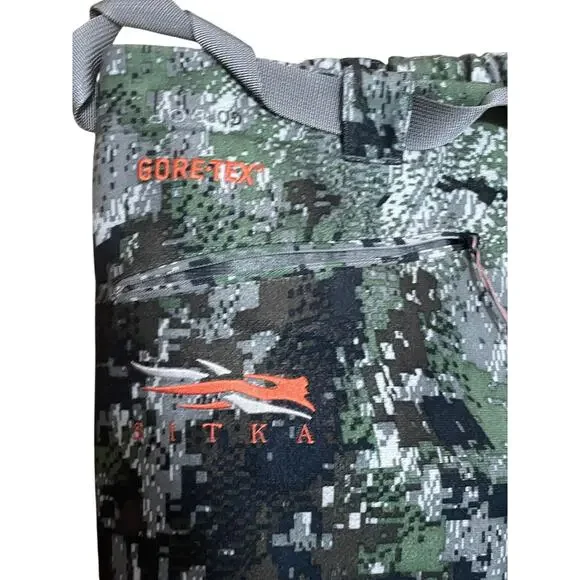 Sitka Men's XL Downpour Green Camp Goretex Belted Hunting Outdoor Pants